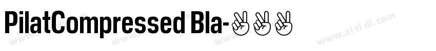 PilatCompressed Bla字体转换 PilatCompressed Bla字体转换